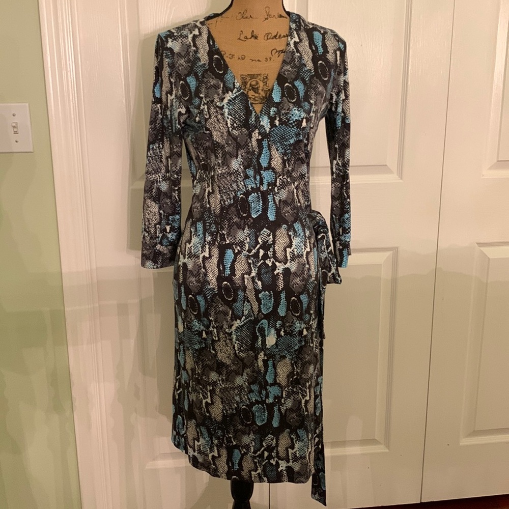 Felicity and Coco wraparound dress with self tie.
